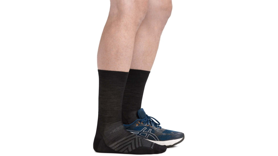 Darn Tough Run Micro Crew Ultra-Lightweight Running Sock - Mens, Black, Large, 1035-BLACK-L-DARN