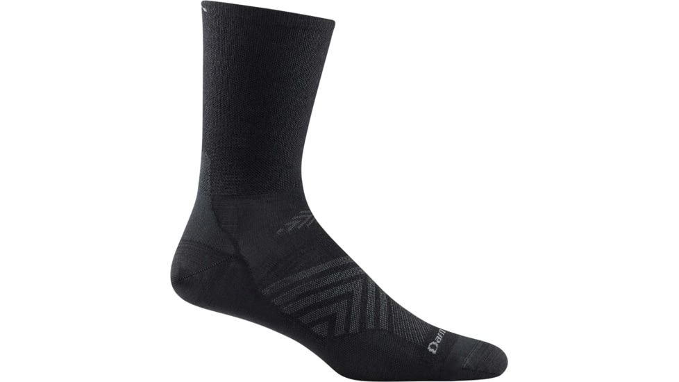 Darn Tough Run Micro Crew Ultra-Lightweight Running Sock - Mens, Black, Large, 1035-BLACK-L-DARN