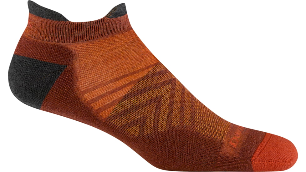 Darn Tough Run No Show Tab Ultra-Lightweight with Cushion Socks - Mens, Chestnut, Medium, 1039_CHESTNUT_M_DARN