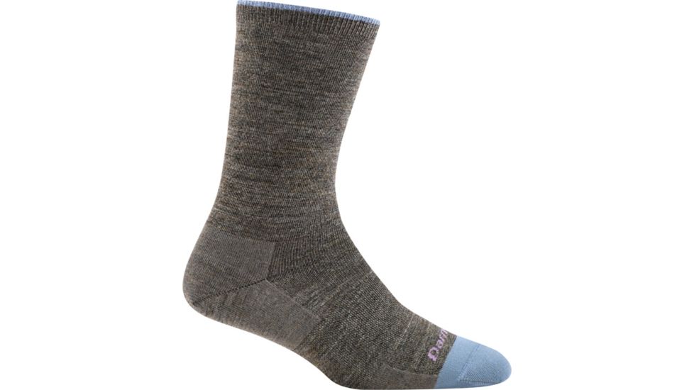 Darn Tough Solid Basic Crew Light Sock - Womens, Taupe, Large, 6012-TAUPE-L-DARN