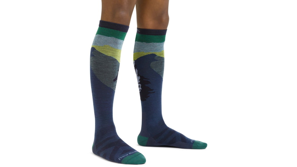 Darn Tough Solstice OTC Lightweight Ski Sock - Mens, Midnight, Large, 8014-MIDNIGHT-L-DARN