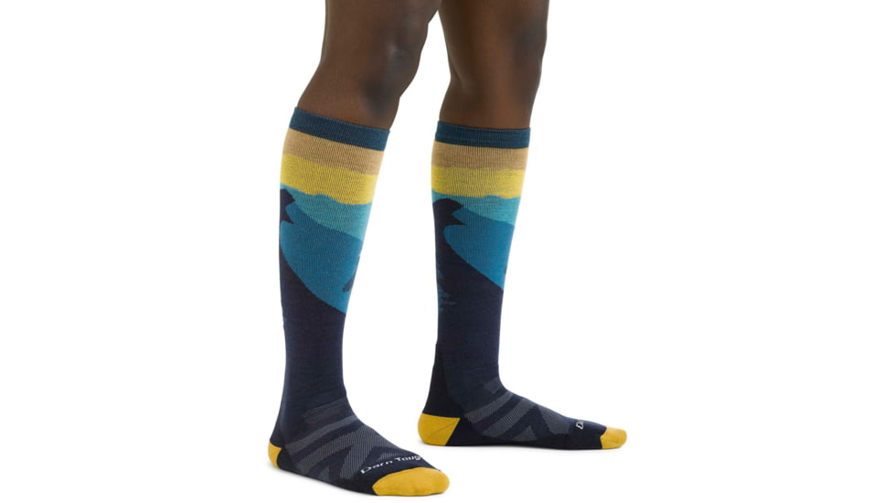 Darn Tough Solstice Over-The-Calf Midweight w/ Cushion Ski Sock - Womens, Dark Teal, Large, 8023-DARK-TEAL-L-DARN