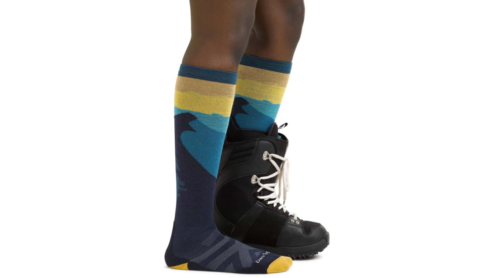 Darn Tough Solstice Over-The-Calf Midweight w/ Cushion Ski Sock - Womens, Dark Teal, Large, 8023-DARK-TEAL-L-DARN