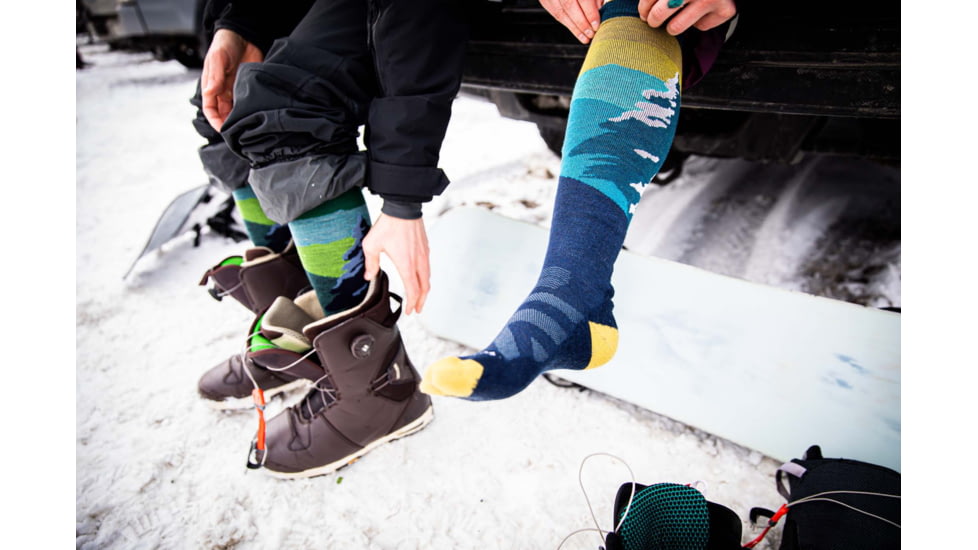 Darn Tough Solstice Over-The-Calf Midweight w/ Cushion Ski Sock - Womens, Dark Teal, Large, 8023-DARK-TEAL-L-DARN