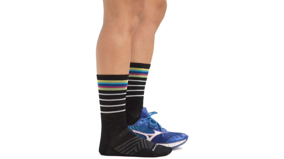 Darn Tough Stride Micro Crew Ultra-Lightweight Running Sock - Womens, Black, Large, 1045-BLACK-L-DARN