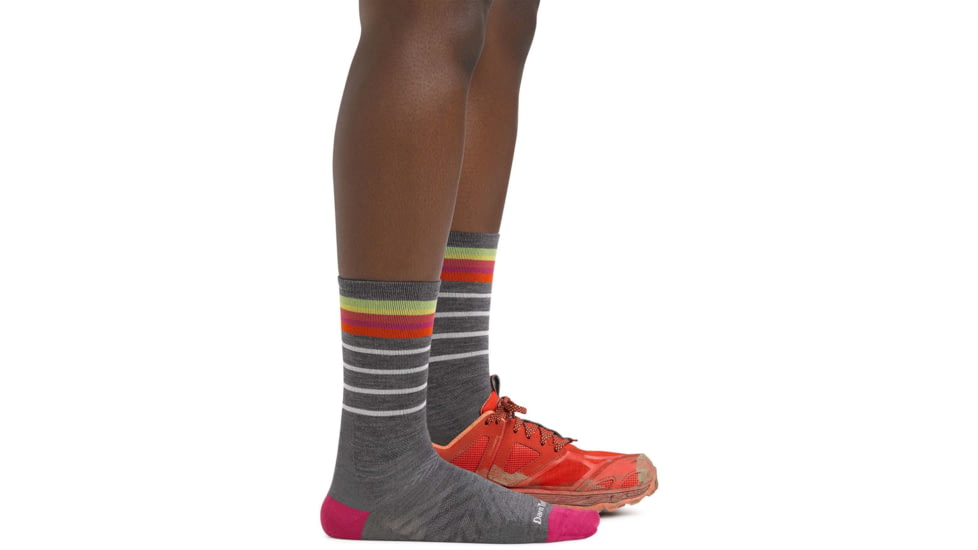 Darn Tough Stride Micro Crew Ultra-Lightweight Running Sock - Womens, Gray, Large, 1045-GRAY-L-DARN