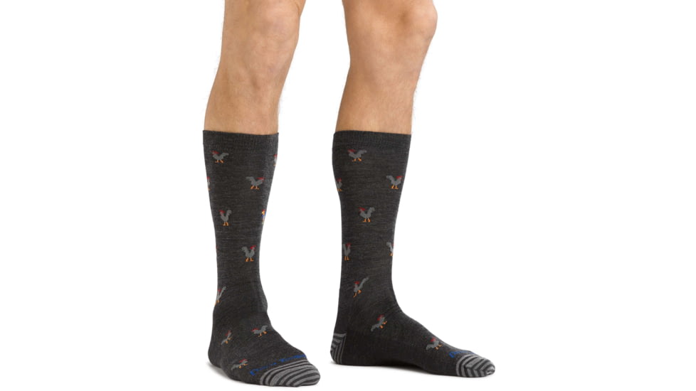 Darn Tough Strut Crew Lightweight Sock - Mens, Charcoal, Medium, 6060-CHARCOAL-M-DARN