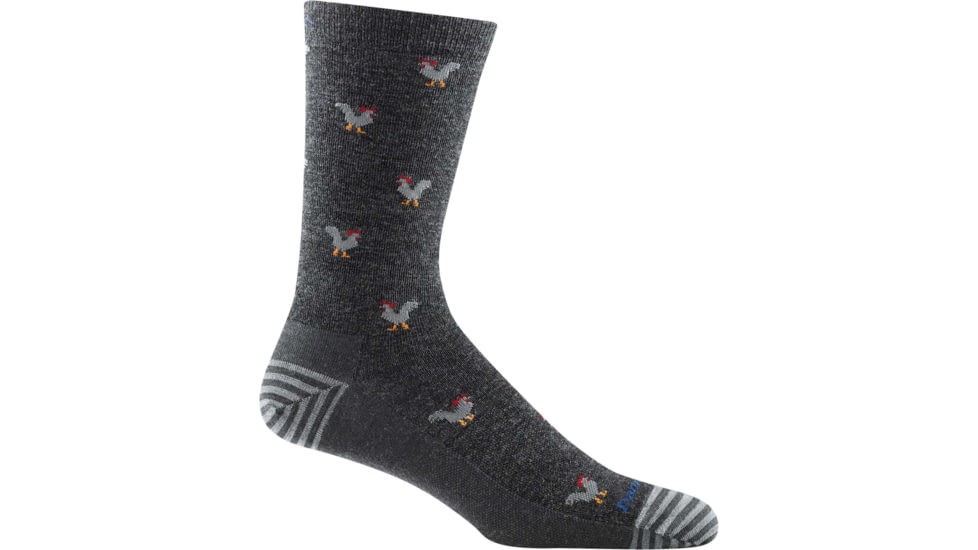 Darn Tough Strut Crew Lightweight Sock - Mens, Charcoal, Medium, 6060-CHARCOAL-M-DARN