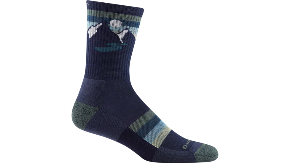 Darn Tough Sunset Ridge Micro Crew Lightweight Hiking Sock - Mens, Eclipse, Medium, 1997-ECLIPSE-M-DARN