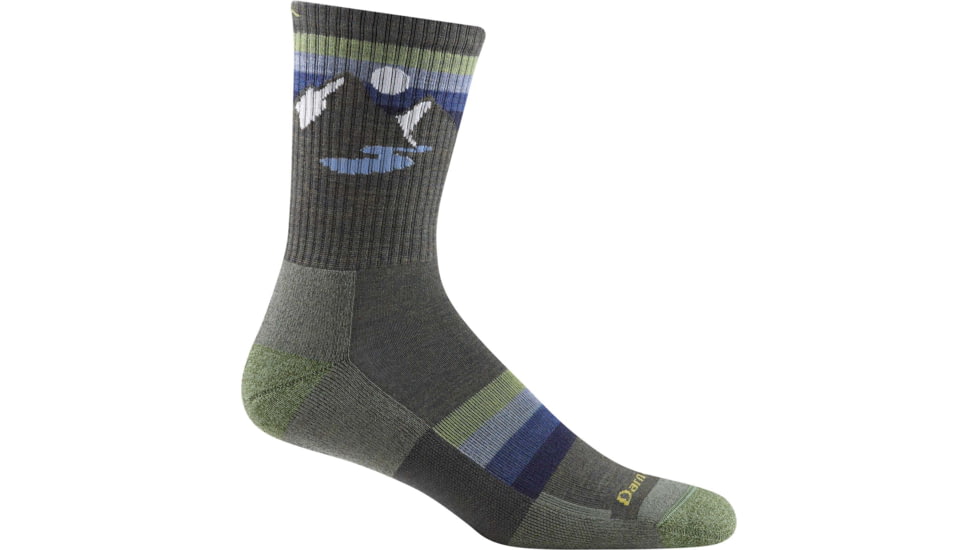 Darn Tough Sunset Ridge Micro Crew Lightweight Hiking Sock - Mens, Forest, Medium, 1997-FOREST-M-DARN
