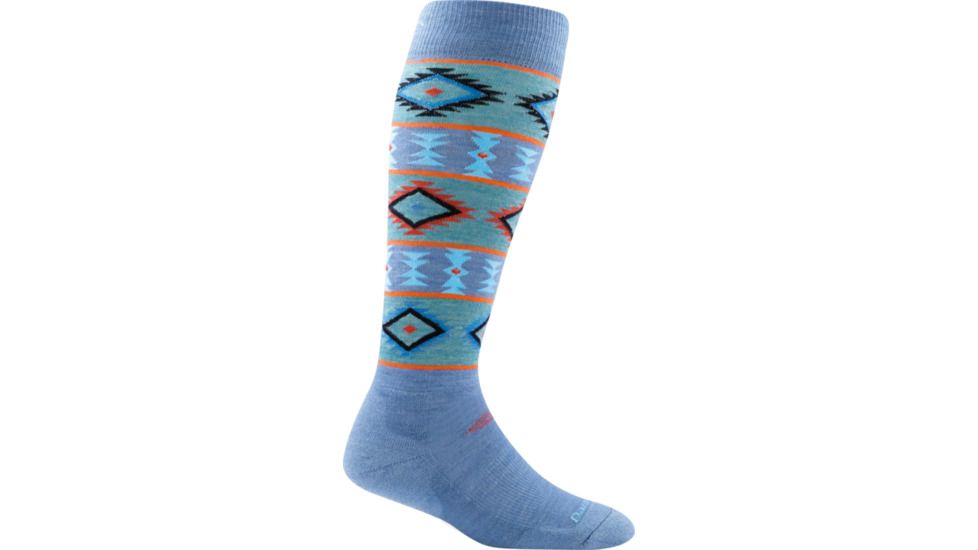 Darn Tough Taos Over-the-Calf Cushion Socks, Vapor Blue, Large, 1860-VAPOR-BLUE-L-DARN