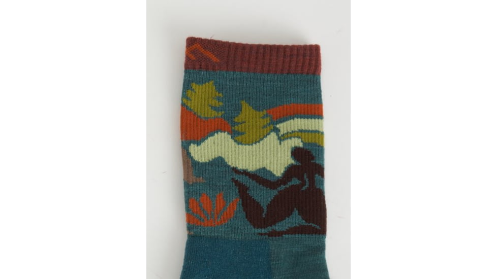 Darn Tough Trailblazer Micro Crew Lightweight with Cushion Socks - Womens, Teal, Large, 5016-TEAL-L-DARN