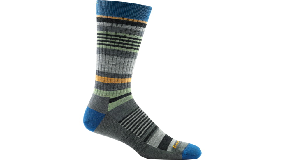 Darn Tough Unstandard Stripe Crew Light Cushion Sock - Mens, Gray, Medium, 1696-GRAY-M-DARN