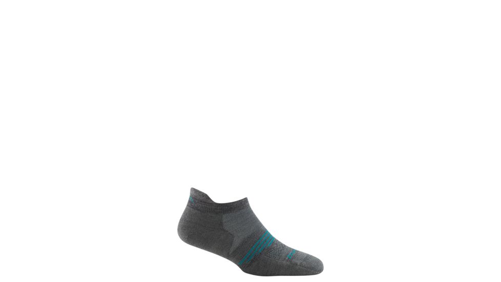 Darn Tough Element No Show Tab Lightweight with Cushion Socks - Women's, Gray, Medium 1106-GRAY-M-DARN