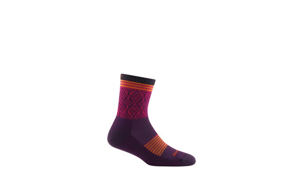 Darn Tough Sobo Micro Crew Lightweight with Cushion Socks - Women's, Purple, Small 1977-PURPLE-S-DARN
