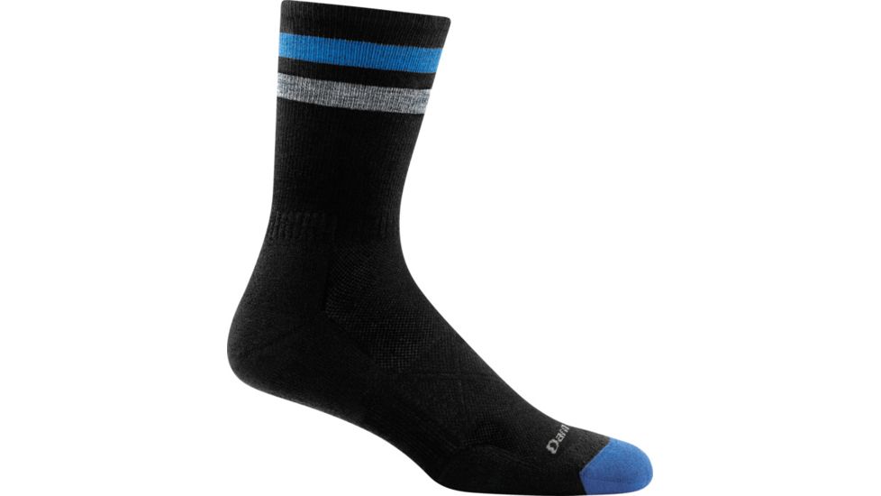 Darn Tough Vertex Micro Crew Ultra-Light Cushion Sock - Mens, Black, Medium, 1014-BLACK-M-DARN
