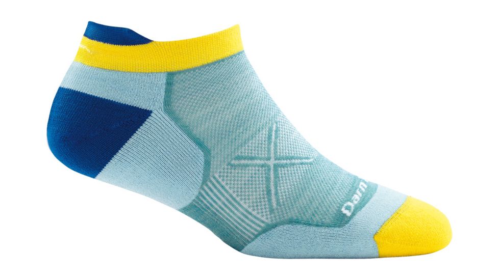 Darn Tough Vertex No Show Tab Ultra-Light Sock - Womens, Light Blue, Medium, 1016-LIGHT-BLUE-M-DARN