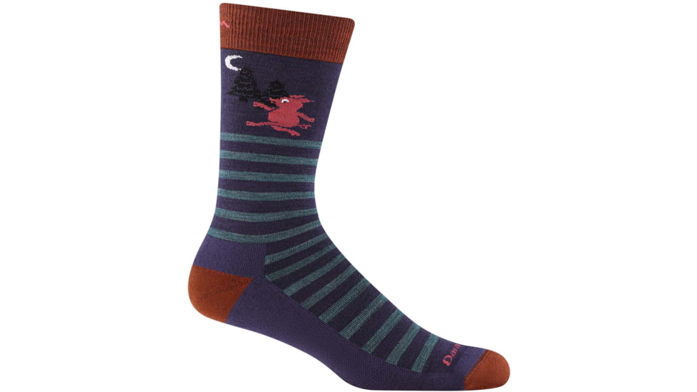 Darn Tough Wild Life Crew Lightweight With Cushion Shoes - Mens, Blackberry, Large, 6096-BLACKBERRY-L-DARN