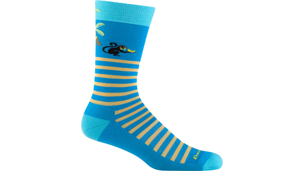 Darn Tough Wild Life Crew Lightweight with Cushion Shoes - Mens, Ocean, X-Large, 6096-OCEAN-XL-DARN