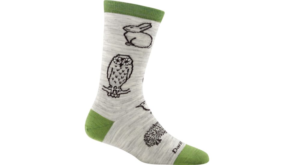 Darn Tough Woodland Creatures Crew Light Sock - Women's, Ash, Small, 1678_ASH_S_DARN