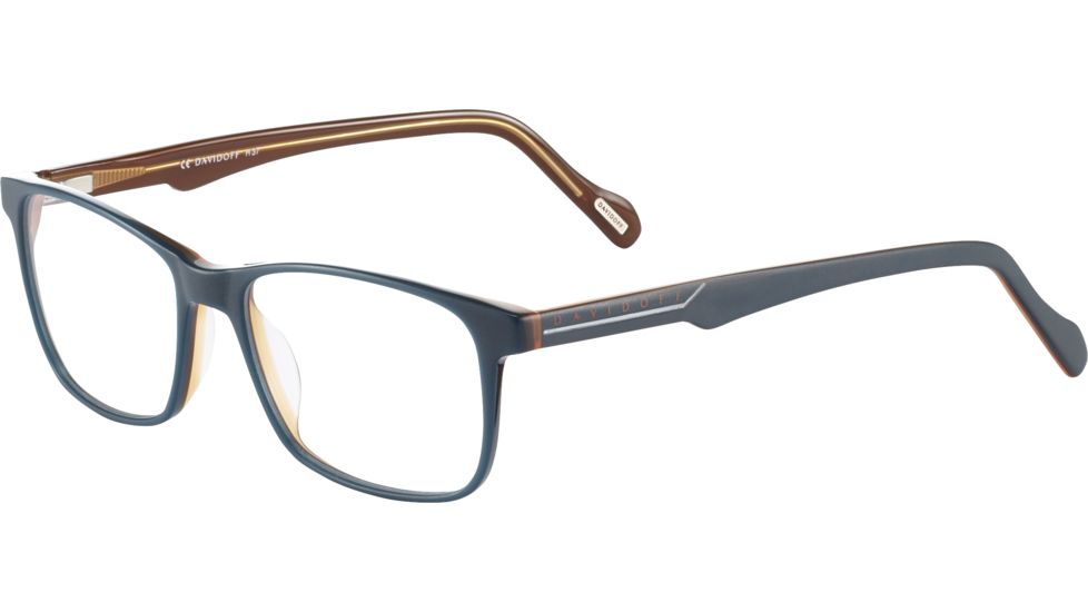 Davidoff 91053 Progressive Prescription Eyeglasses, Dark Blue Frame, 91053-4150PR