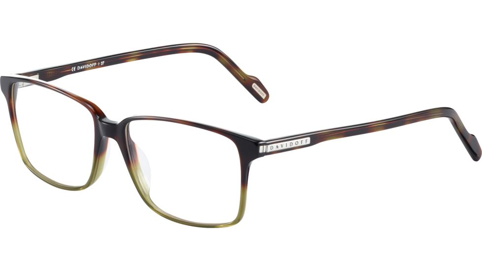 Davidoff 91054 Prescription Eyeglasses, Brown Havana Green Frame, 91054-4149