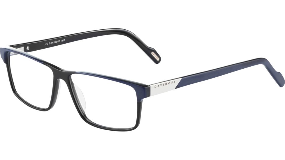 Davidoff 91056 Single Vision Prescription Eyeglasses, Blue Black Frame, 91056-4200SV