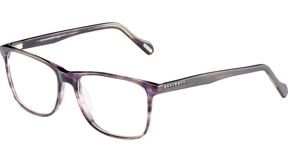 Davidoff 91059 Single Vision Prescription Eyeglasses, Violet Brown Frame, 91059-4276SV
