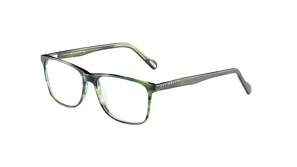 Davidoff 91059 Single Vision Prescription Eyeglasses, Green Frame, 91059-4277SV