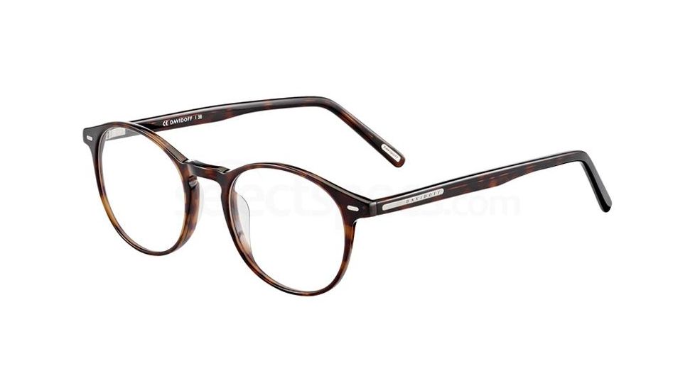 Davidoff 91064 Single Vision Prescription Eyeglasses, Dark Brown Havana Frame, 91064-8940SV