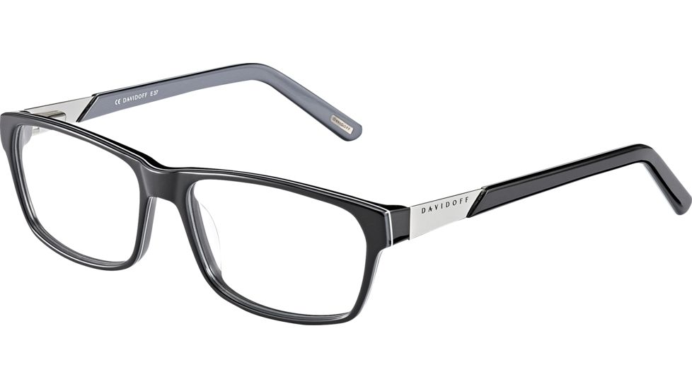 Davidoff 92024 Prescription Eyeglasses, Black Multilayer Frame, 92024-6287