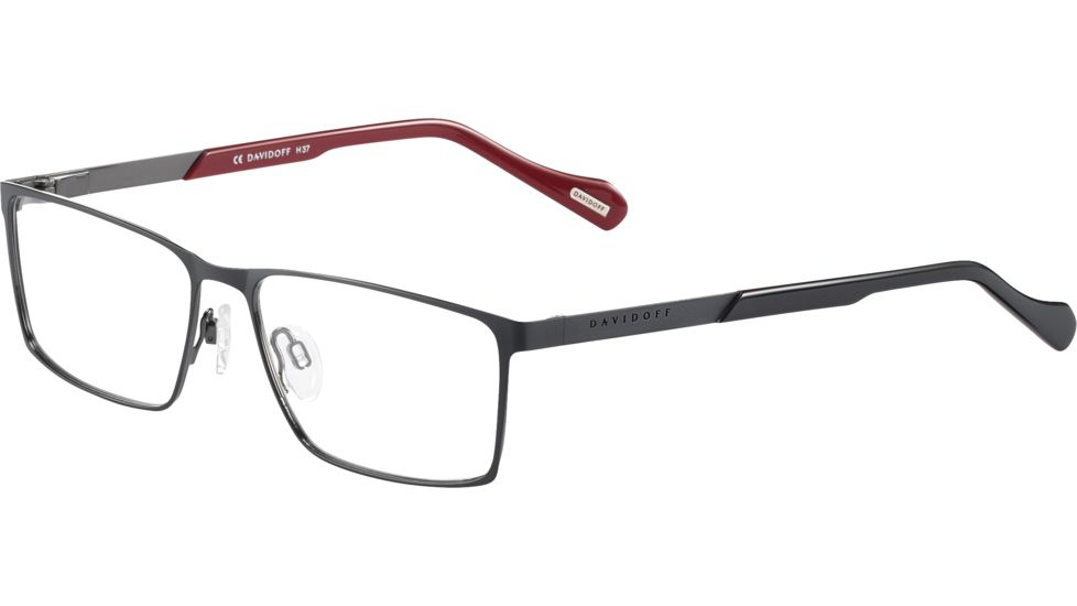 Davidoff 93061 Bifocal Prescription Eyeglasses, Black Red Frame, 93061-610BI