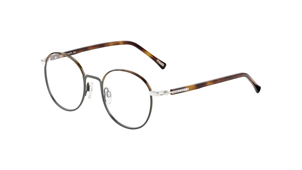 Davidoff 93069 Progressive Prescription Eyeglasses, Rhodium Frame, 93069-6500PR