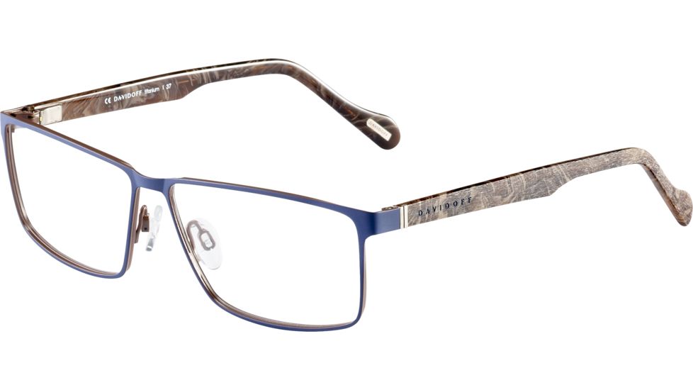 Davidoff 95128 Prescription Eyeglasses, Blue Brown Frame, 95128-693