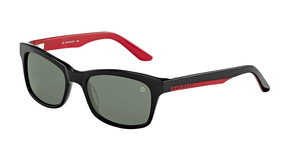 Davidoff Prescription Sunglasses 97124 Single Vision Black Frame
