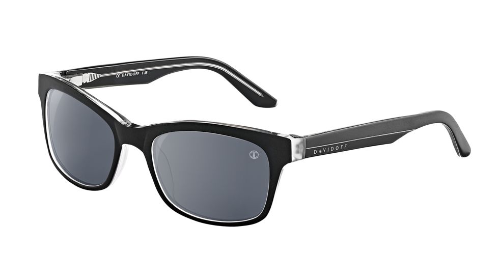 Davidoff Prescription Sunglasses 97124 Single Vision Black Frame