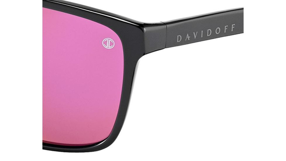 Davidoff 97126 Sunglasses, Black Frame, Blue/Grey W/ Red/Violet/Gold Mirror Lens-97126-8840