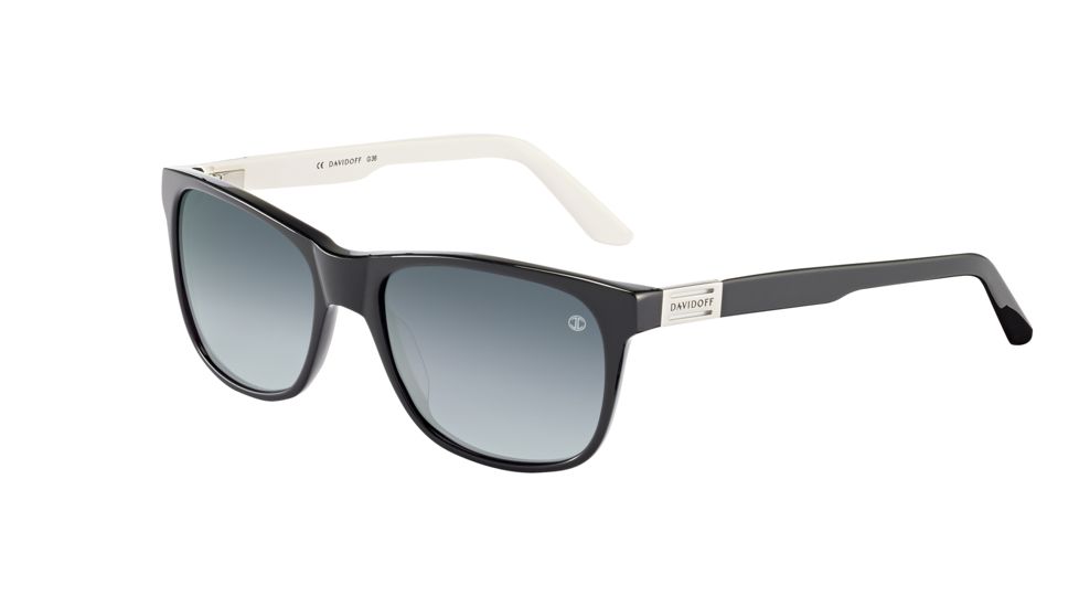 Davidoff 97129 Sunglasses, Black Frame, Grey/Blue Gradient Lens-97129-8840