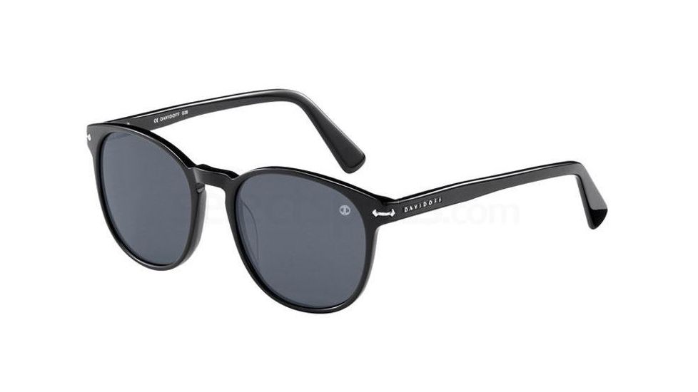 Davidoff 97140 Single Vision Prescription Sunglasses, Black Frame, Polarized, 97140-8840SV