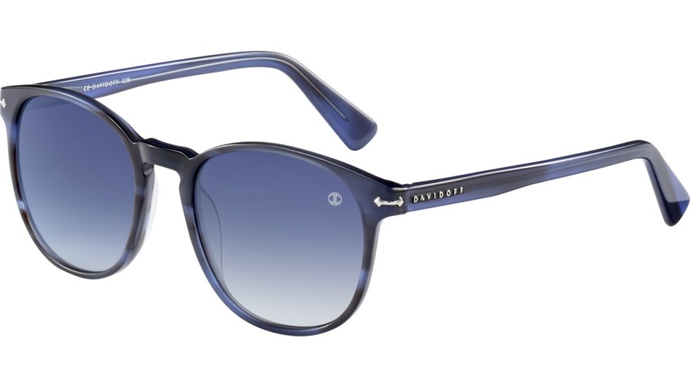 Davidoff 97140 Single Vision Prescription Sunglasses, Blue Frame, 97140-4104SV