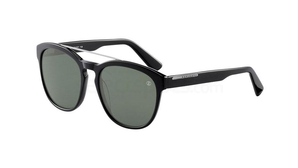 Davidoff 97142 Sunglasses, Black Frame, Green Polarized Lens, Polarized, 97142-8840