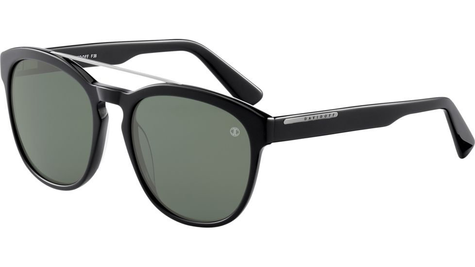 Davidoff 97142 Sunglasses, Black Frame, Green Polarized Lens, Polarized, 97142-8840