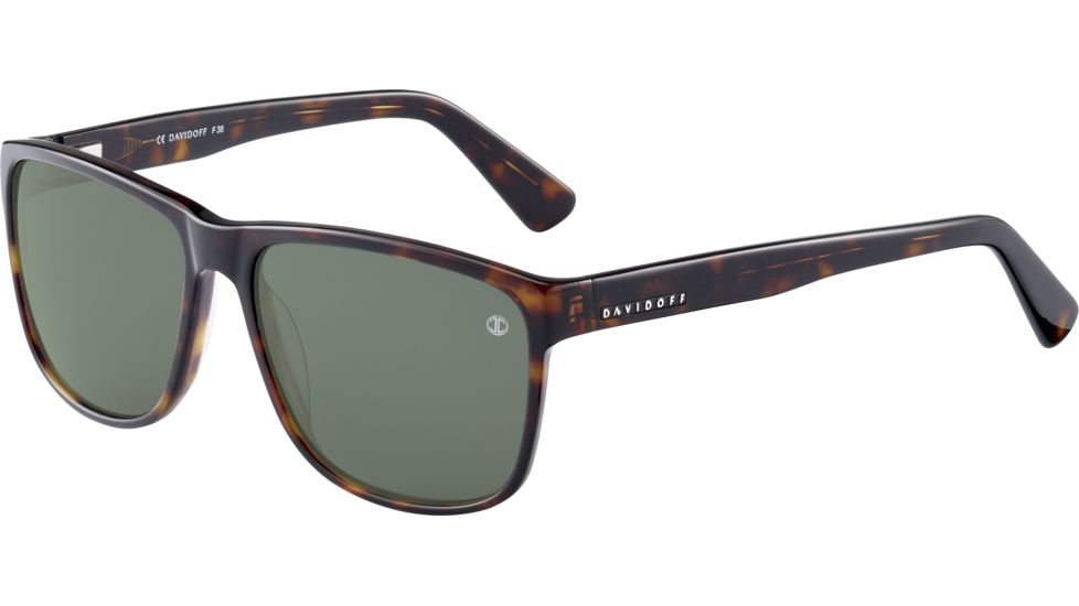 Davidoff 97144 Single Vision Prescription Sunglasses, Dark Brown Havana Frame, 97144-8940SV