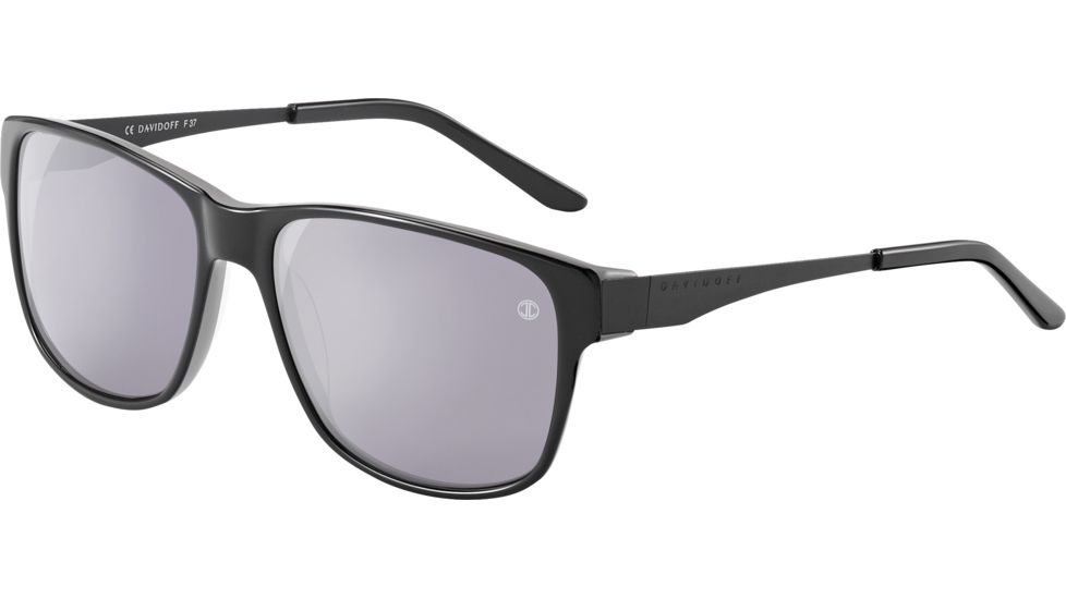 Davidoff 97206 Sunglasses, Black Grey Frame, Grey Silver Mirror Lens, 97206-4016