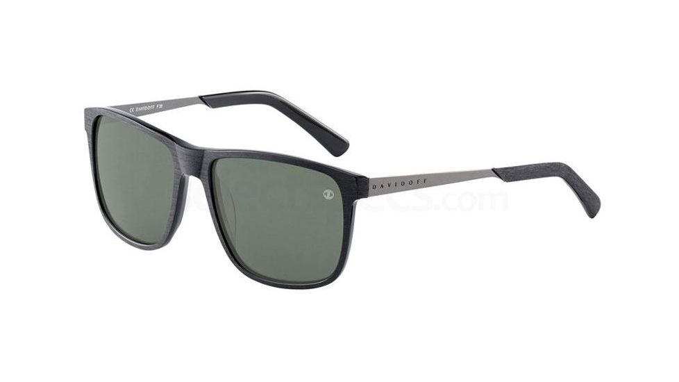 Davidoff 97207 Progressive Prescription Sunglasses, Black Brushed Frame, Polarized, 97207-8840PR