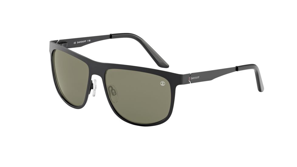 Davidoff Prescription Sunglasses 97340 Single Vision Black Frame