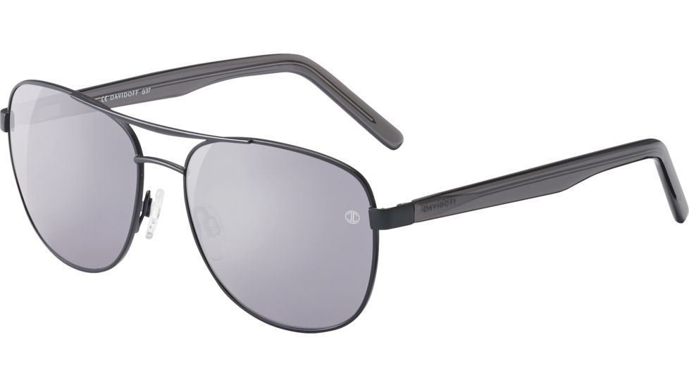 Davidoff 97344 Single Vision Prescription Sunglasses, Grey Frame, 97344-650SV