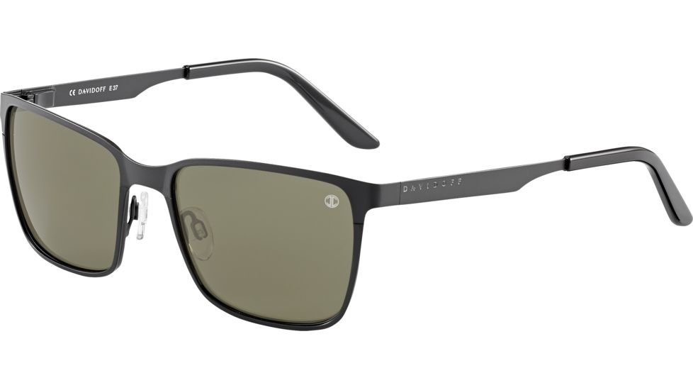 Davidoff 97347 Single Vision Prescription Sunglasses, Black Frame, 97347-610SV