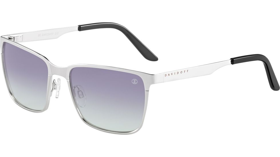 Davidoff 97347 Single Vision Prescription Sunglasses, Silver Frame, 97347-100SV