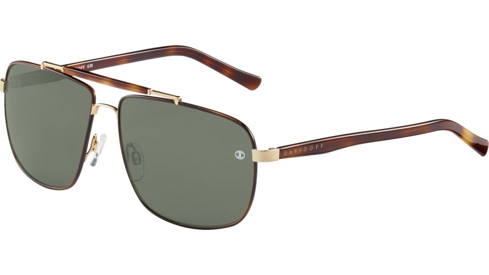 Davidoff 97349 Single Vision Prescription Sunglasses, Havana Frame, Polarized, 97349-1020SV